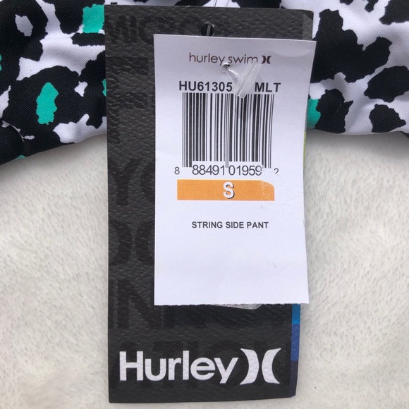 HURLEY animal print bikini bottoms small - Picture 4 of 5